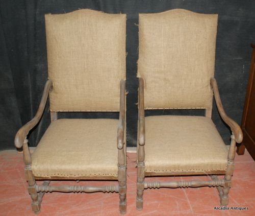 Pair of French Arm Chairs