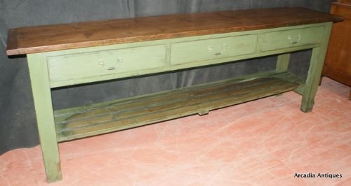 Antique Pine Serving Table / Dresser Base