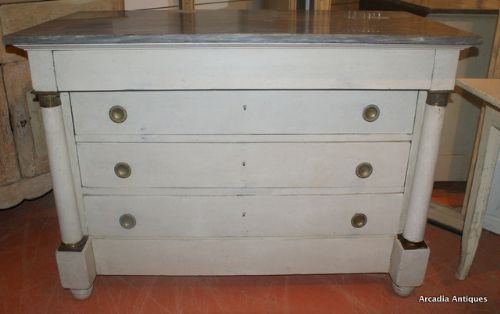 Painted Empire Commode