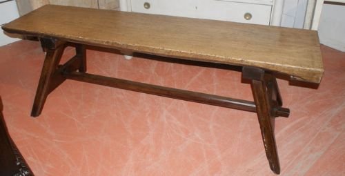 Sycamore and Fruitwood Trestle Table
