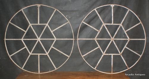 Pair of Grey Window Mirrors