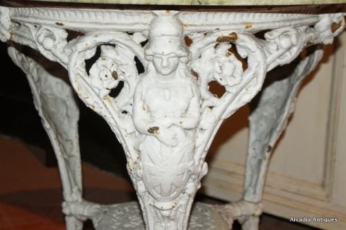 Marble Top Garden Table