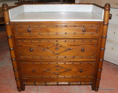 Faux Bamboo Commode