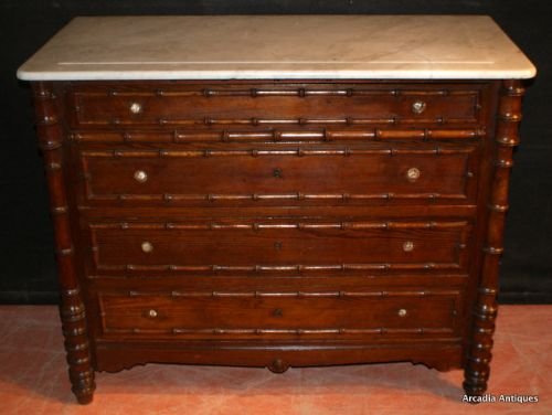 Faux Bamboo Commode