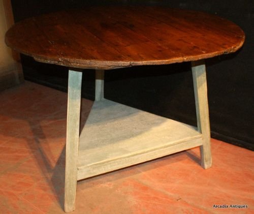 Antique Pine Cricket Table