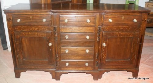 Oak and Fruitwood Dresser Base