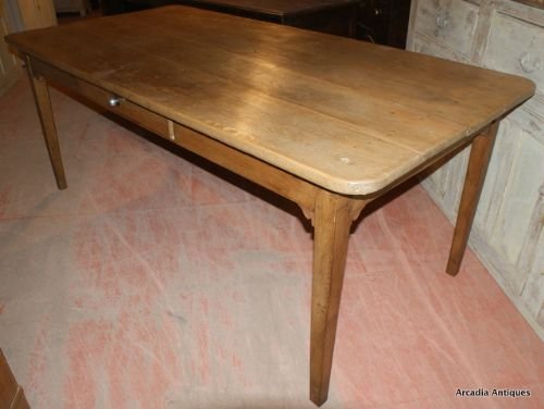 Pale Ash and Elm Farmhouse Table