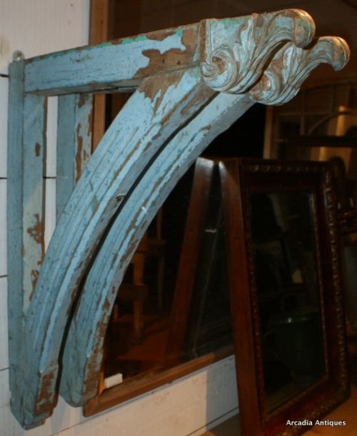 Pair of Blue Wall Brackets