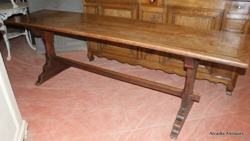 Oak Trestle Table