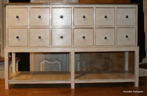 Bank of 12 Drawers