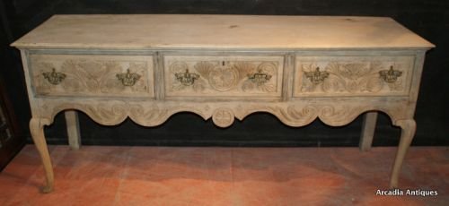 Bleached Oak Dresser Base