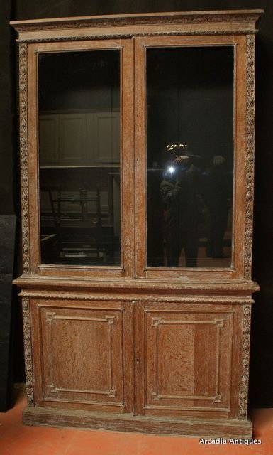 Limed Back Library Bookcase