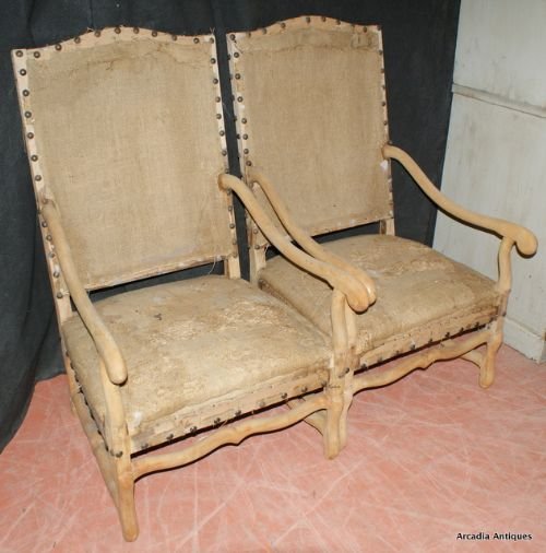 Os-de-mouton Arm Chairs