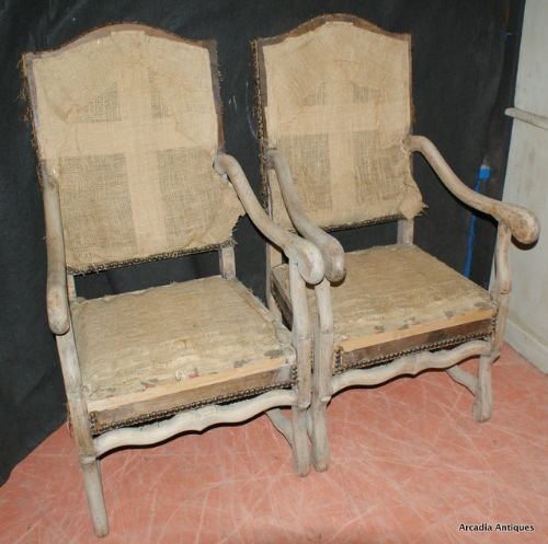 Os-de-mouton Arm Chairs