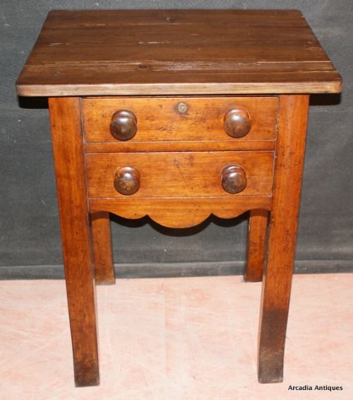 Fruitwood and Pine Side Table
