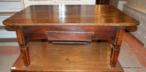 French Elm & Pine Coffee Table