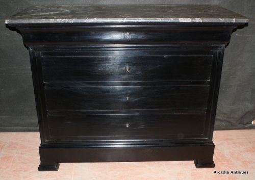 Ebonized French Commode