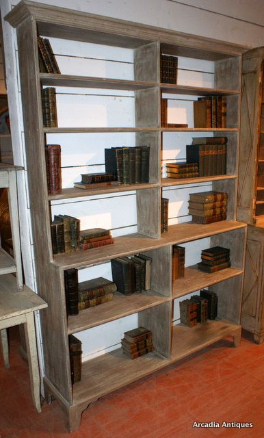 Bleached Open Bookcase