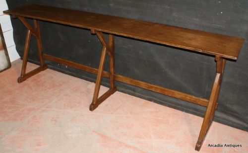 French Trestle Type Serving Table