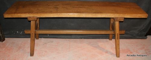 Fruitwood Trestle Table
