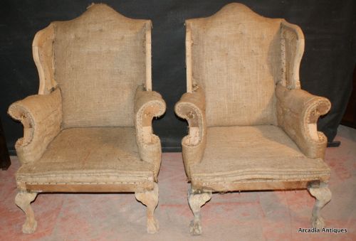 Georgian Style Wing Chairs