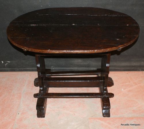 Oak Oval Side Table