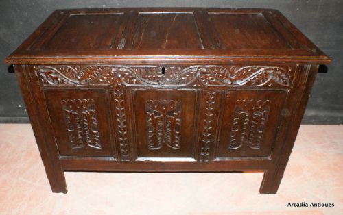 Panelled Oak Coffer