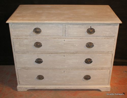 Painted Pine Chest of Drawers