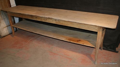 Bleached and Scrubbed Drapers Table