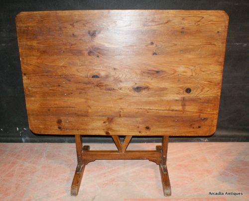 Antique Pine French Wine Table