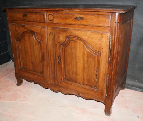 Antique Walnut and Oak Buffet