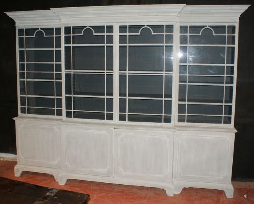 Breakfront Library Bookcase.