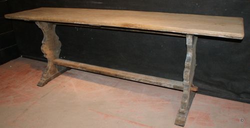 Bleached Continental Trestle Table / Server