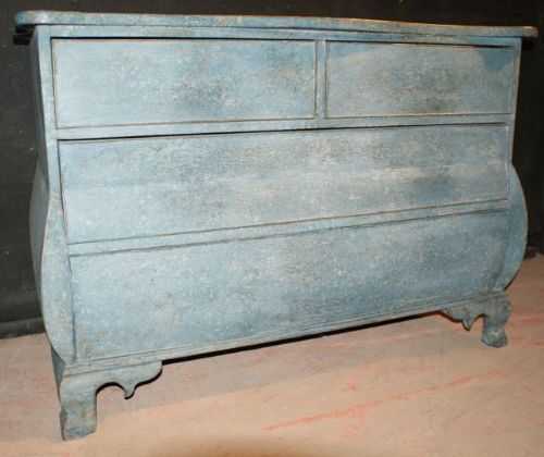 Painted Dutch Bombe Commode