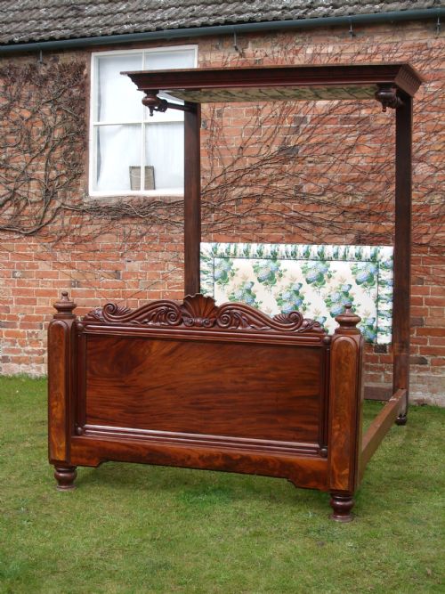 Mahogany Half Tester Bed