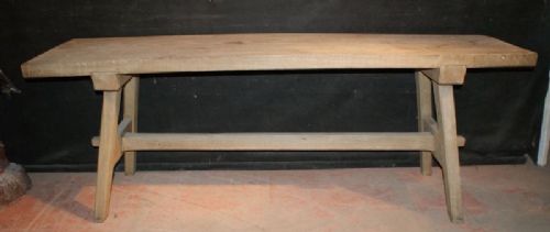 Bleached Oak Trestle Table