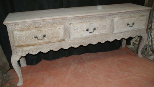 Bleached Oak Dresser Base