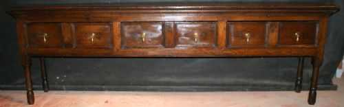 Narrow Oak Dresser Base