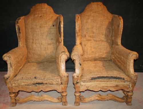 Pair of Bleached Arm Chairs