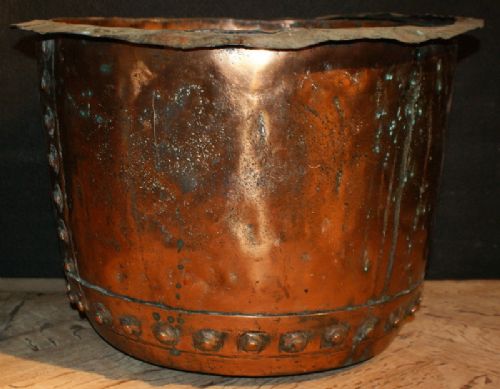 Riveted Copper Bucket