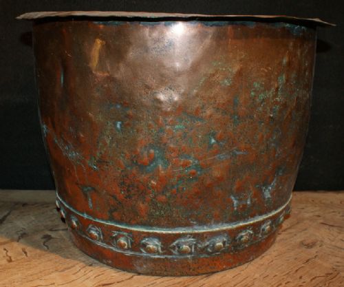 Riveted Copper Bucket