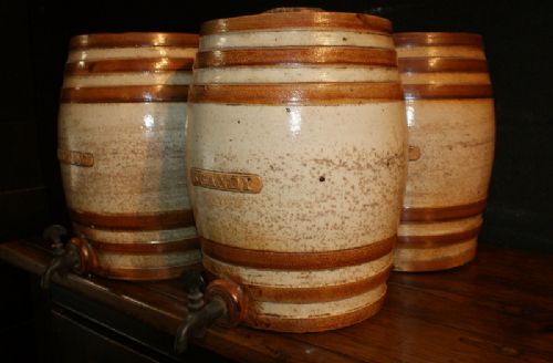 Stoneware Spirit Barrels