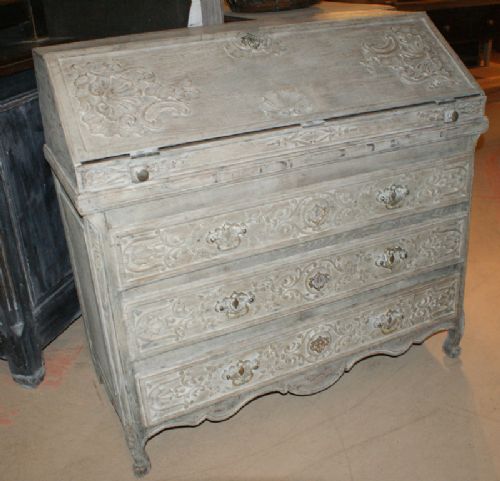 Carved French Bureau