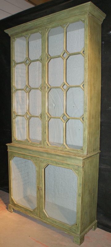 Tall Glazed Bookcase.