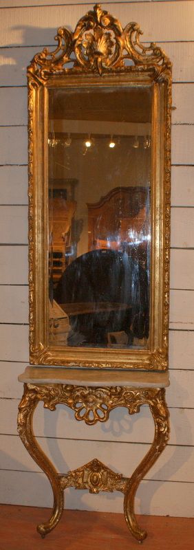 Swedish Mirror and Console.