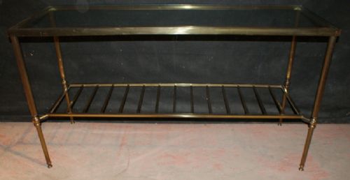 Brass and Glass Etagere