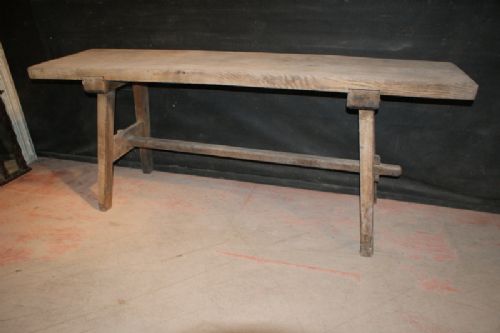 Bleached Trestle Table