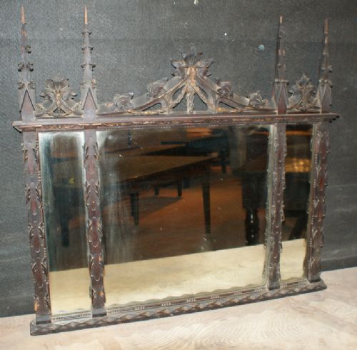 Carved Gothic Mirror
