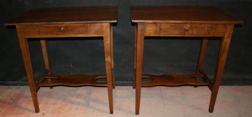 Pair of Cherry Lamp Tables