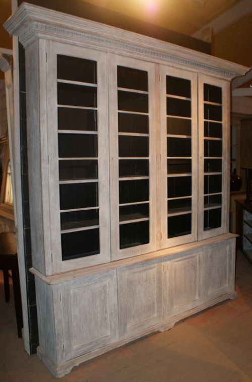 Bleached Oak Bookcase.